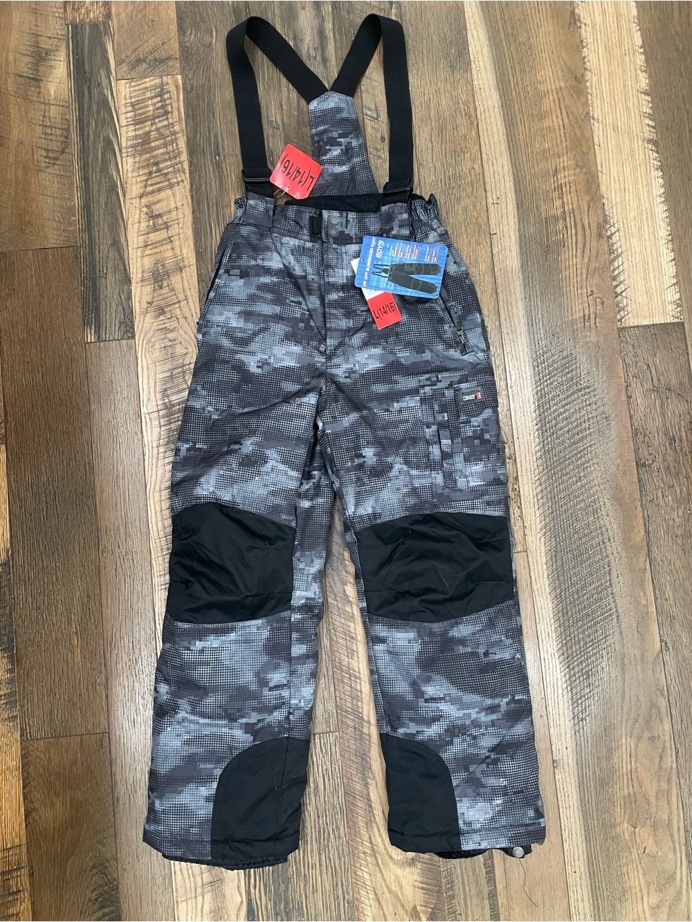 NWT Weatherproof snowboard ski bibs boy 14-16